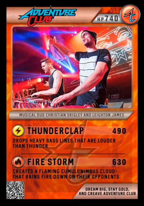 Adventure Club Festicards Trading Card