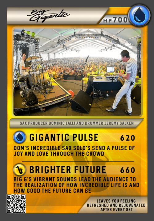 Big Gigantic Festicards Trading Card