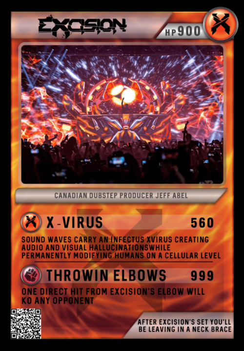 Excision Festicards Trading Card