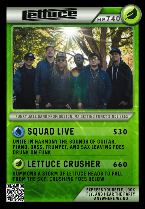 Lettuce Festicards Trading Card