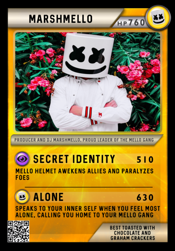 Marshmello Festicards Trading Card