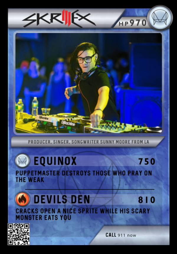 Skrillex Festicards Trading Card