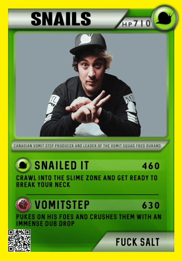 Snails Festicards Trading Card