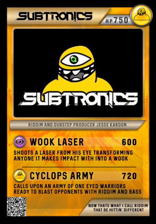 Subtronics Festicards Trading Card