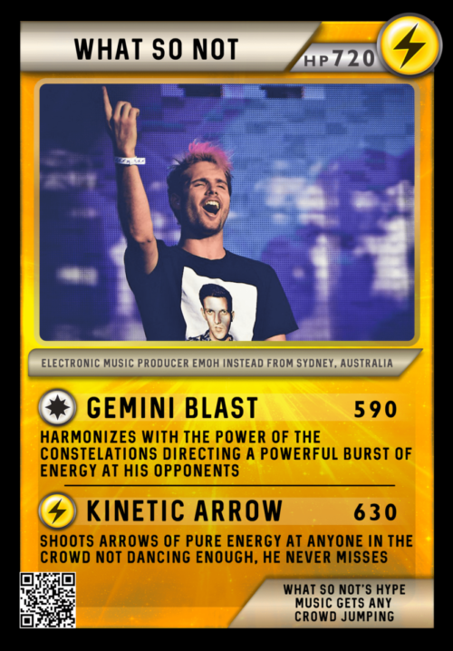 What So Not Festicards Trading Card