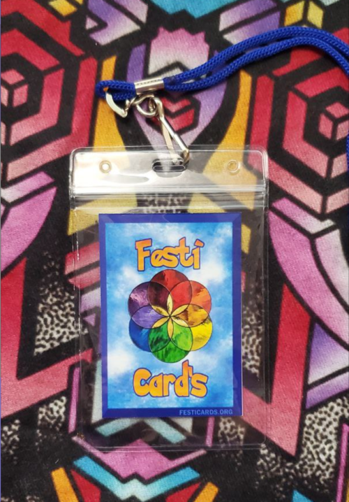 Festicard Logo Inside Lanyard Laminated