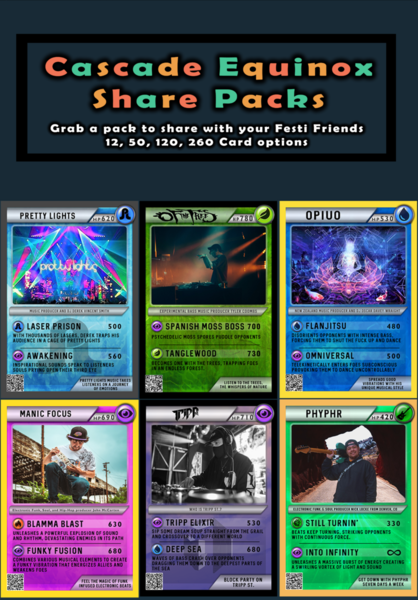 Cascade Equinox Share Packs