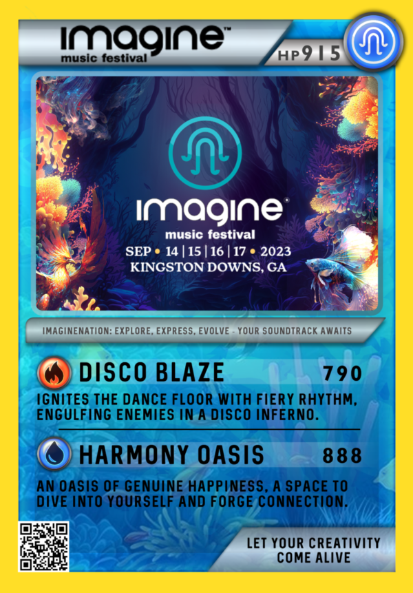 Imagine Music Festival Trading Card