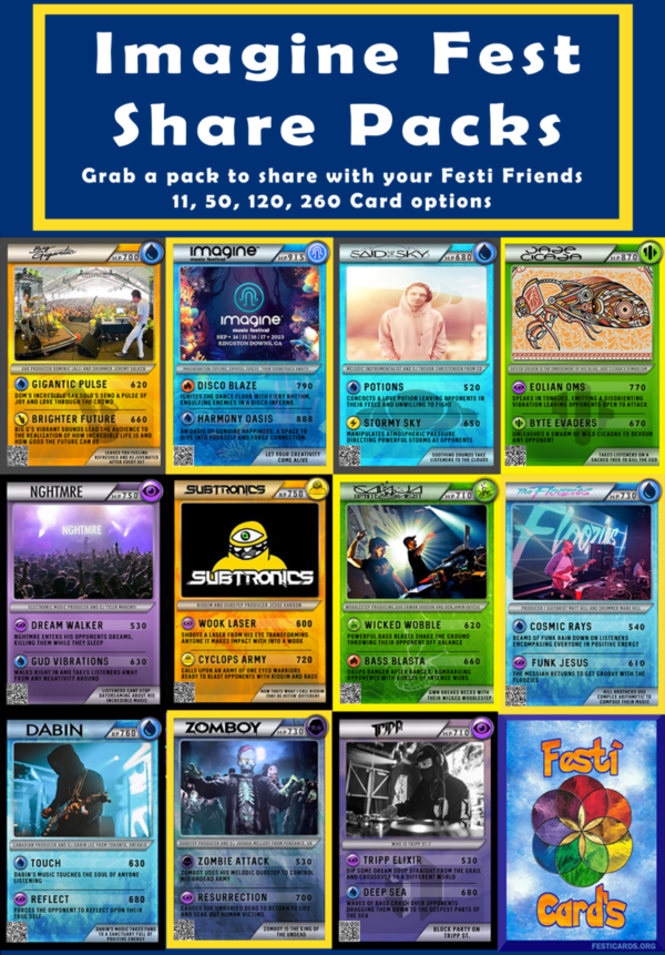 Imagine Fest Share Pack Festicards