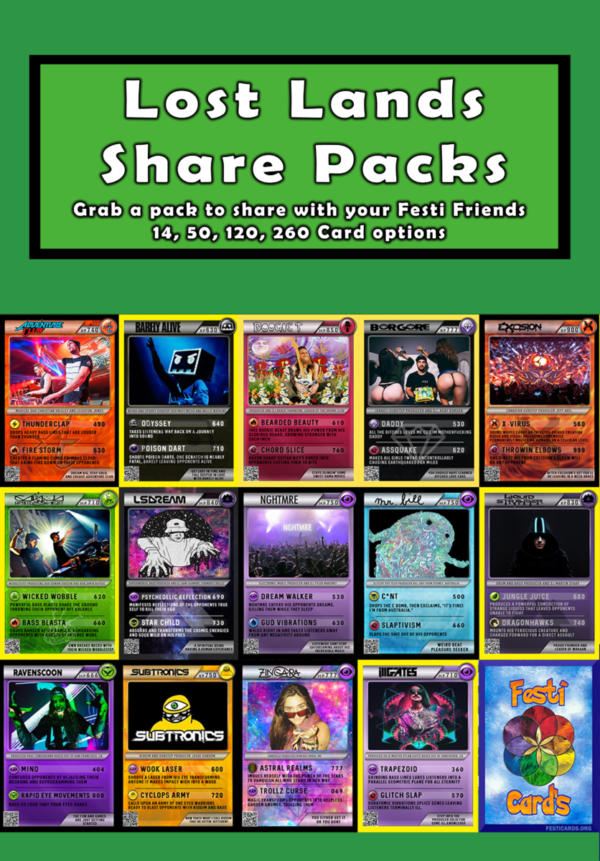 Lost Lands Share Pack Festicards