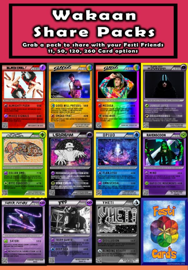 Wakaan Share Pack Festicards