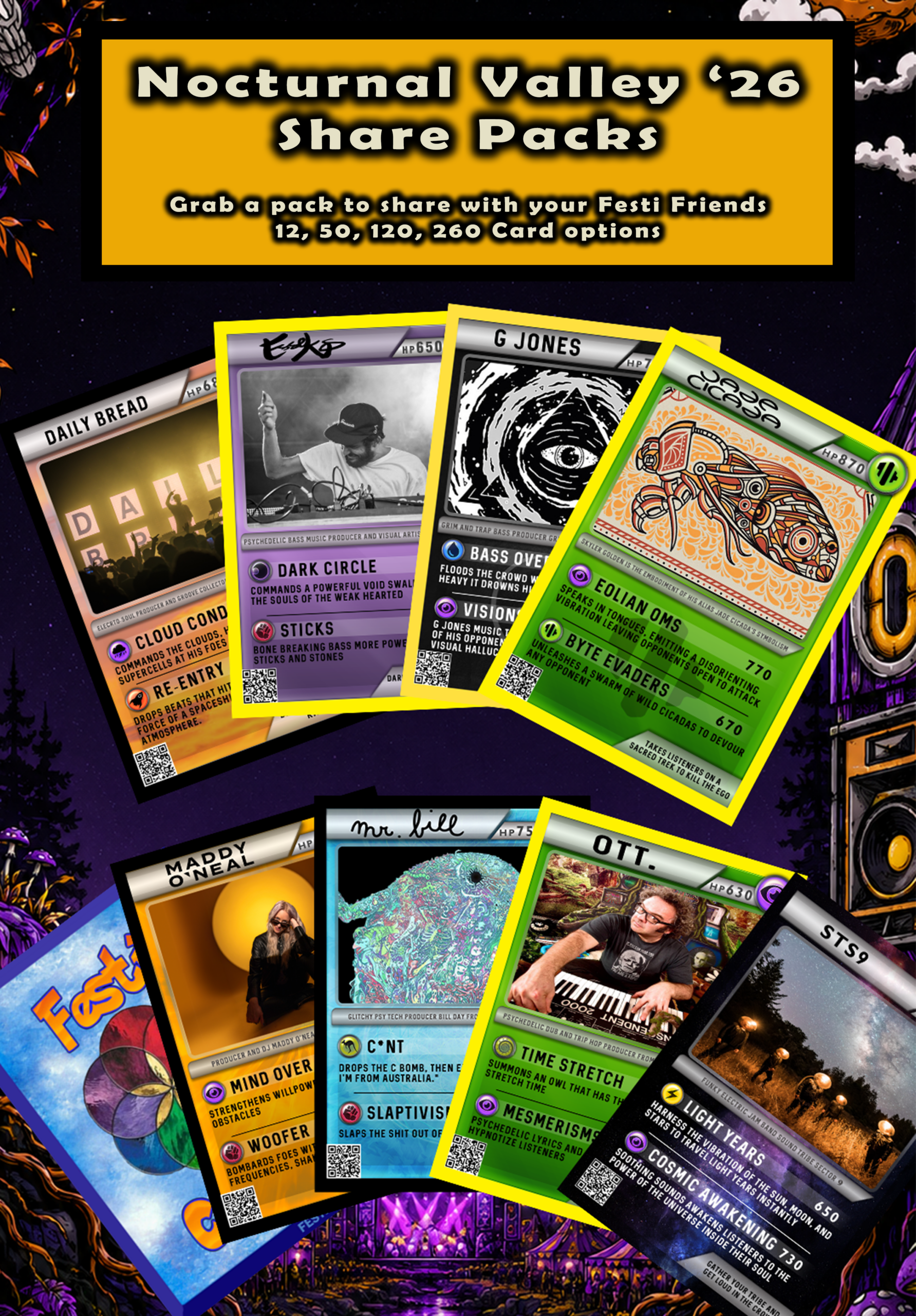Nocturnal Valley 2026 Share Packs