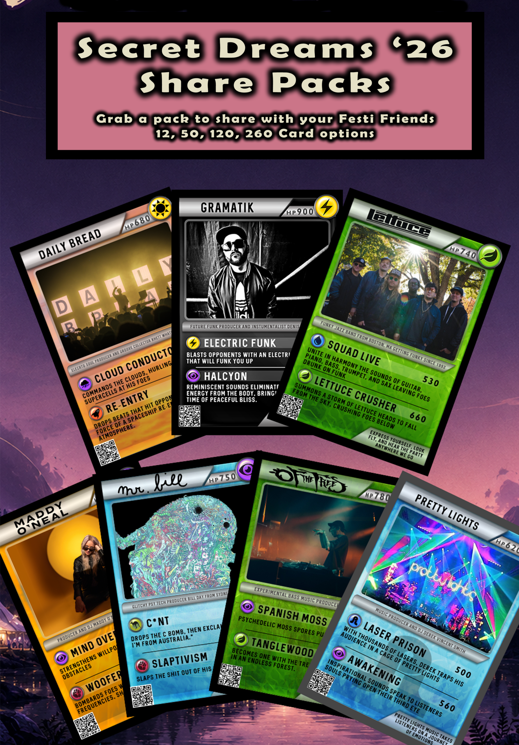 Secret Dreams 2026 Share Packs